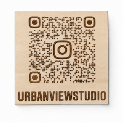 Ταμπελάκι με QR Code | 15 x 15cm